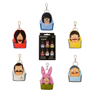 Loungefly Bob's Burgers Cosplay Mini Backpack Keychain Charm