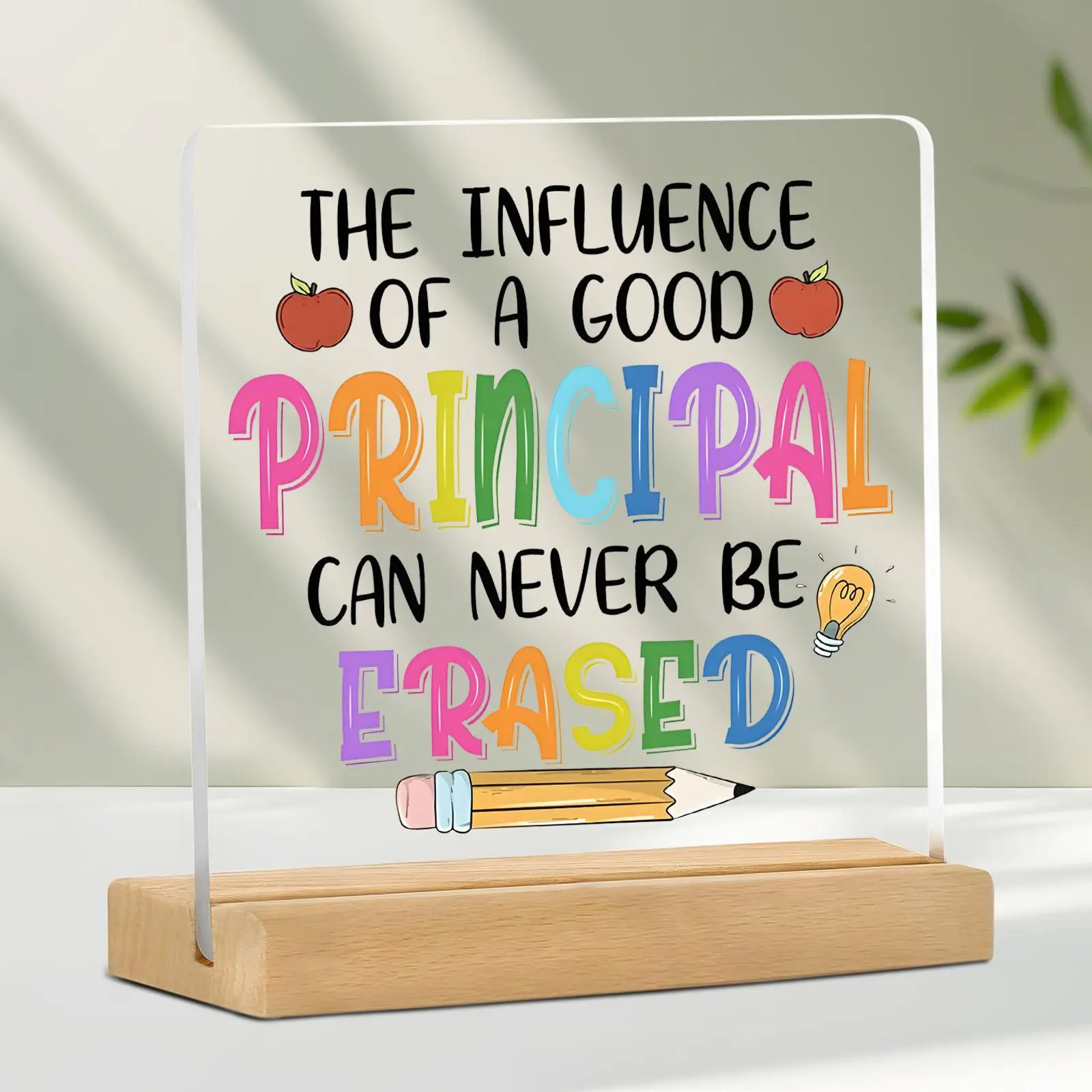 Principal Definition Acrylic Desktop Ornament, School Principal Appreciation Gift, Desk Decoration for Home Office School, Gift for Principal, Creative Desktop Decoration