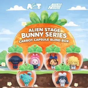 Alien Stage Rabbit Series Radish Blind Box – Cute Official Plush Character Collectible for Fans