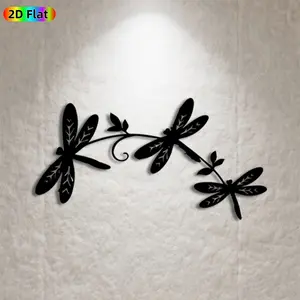 1pc Dragonfly Metal Wall Art, Delicate Dragonfly Statue Mural, Ideal Gift for New Year, Easter, Nature Decor Enthusiasts,  Wall Sculptures, Perfect for Outdoor Garden Wall & Patio Fence Wall, Charming Nature-Inspired Decor