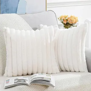 Elegant Soft Velvet Pillow Covers Set of 2, 20x20 Inches for Living Room and Bedroom, Comfortable 18x18 Inch Sofa Decorative Pillows