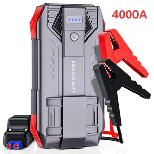 POVASEE 4000A Jump Starter Battery Pack 12V – Heavy Duty Portable Car Jump Box for Gas or Diesel Engine (Up to 10L Gas / 8L Diesel), 3-in-1 Emergency Booster with LED Light & Power Bank