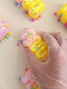 Rainbow Star Strips Squishy - Colorful Kawaii Stress Relief Toy, Fun and Comfortable Design