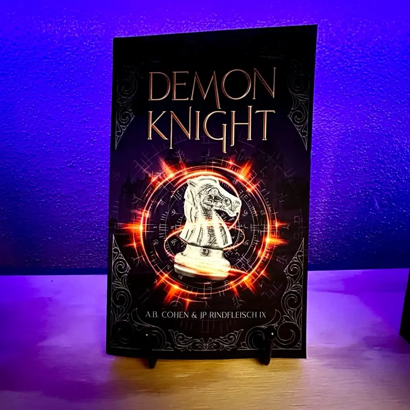 Paperback Signed Demon Knight (Book #2 of the Leah Ackerman Series) by A.B. Cohen and JP Rindfleisch IX