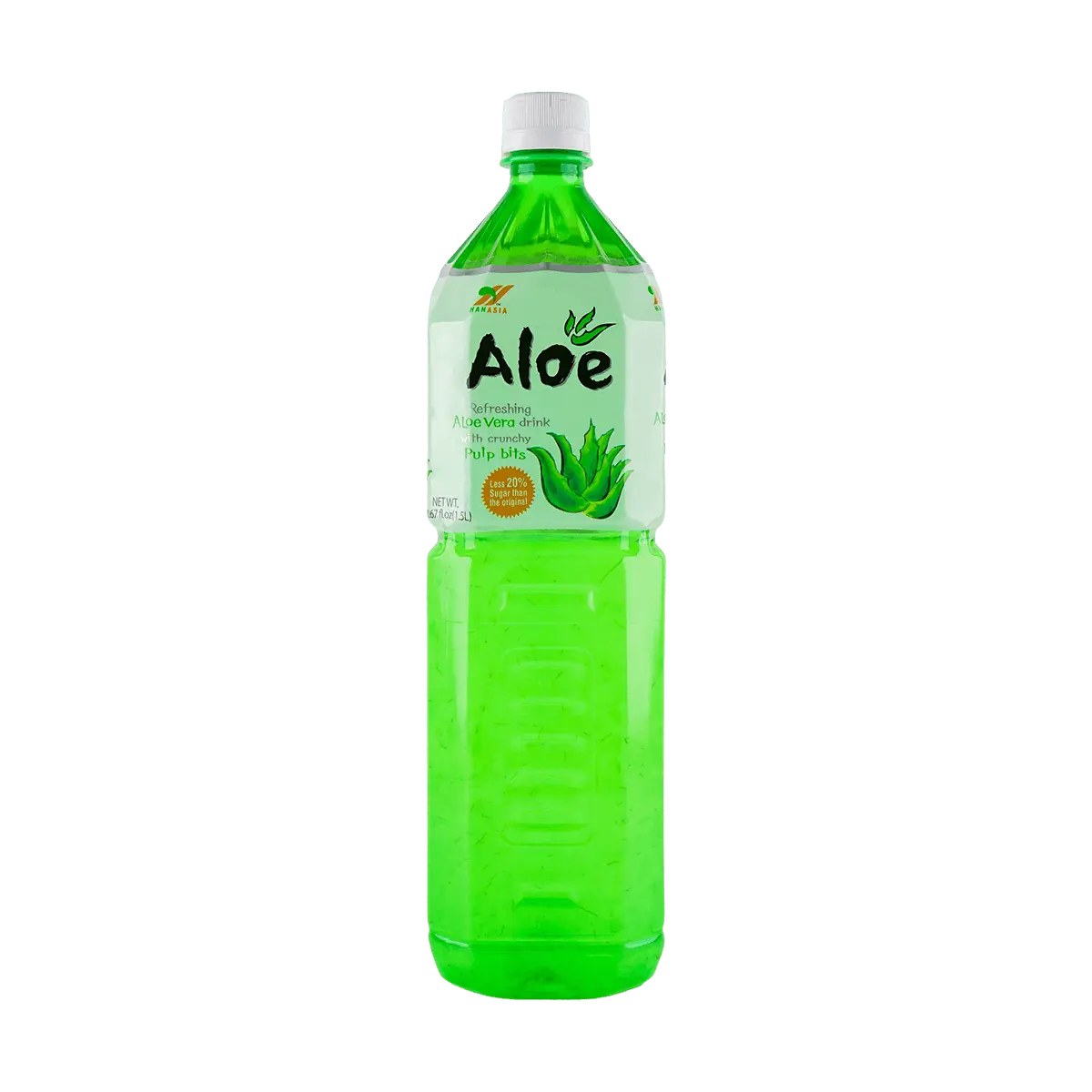 HAN ASIA Aloe Vera Drink Low Sugar 1.5L - Refreshing Korean Beverage