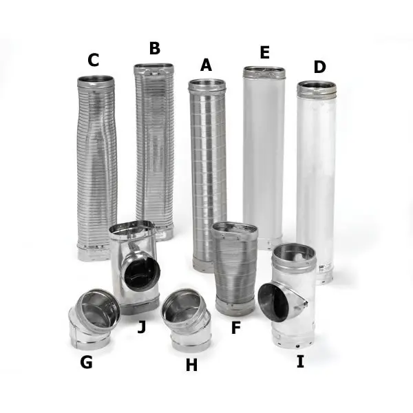 M & G Duravent 4636 Round DuraLiner, 6 inch Rigid Liner, 6" x 36" Home Improvement Building Supply