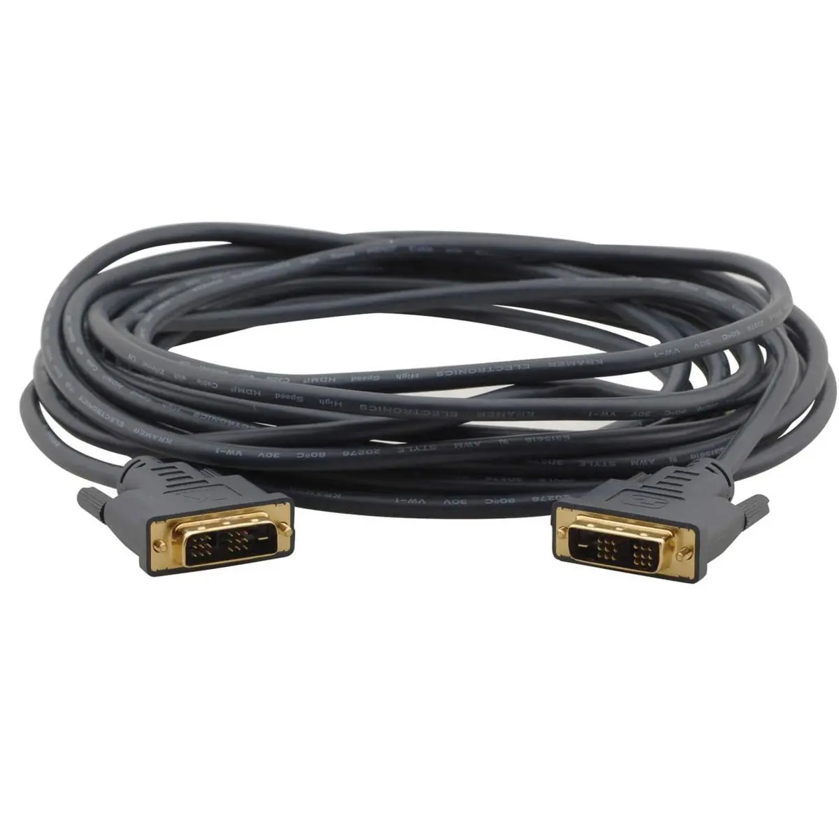 Kramer Electronics C-MDM/MDM Flexible DVI Single Link (18+1 Pin) Male-Male Copper Cable, 25'