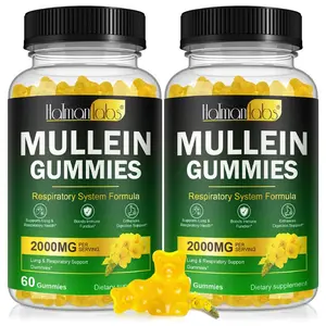 HOT - Mullein Gummies for Lungs, Mullein Extract for Smokers - Support Lung & Respiratory Health, Soothes Throat Irritation, Boost Immune - Mullein Leaf Extract for Lungs, Breathe Easier (2 Pack)