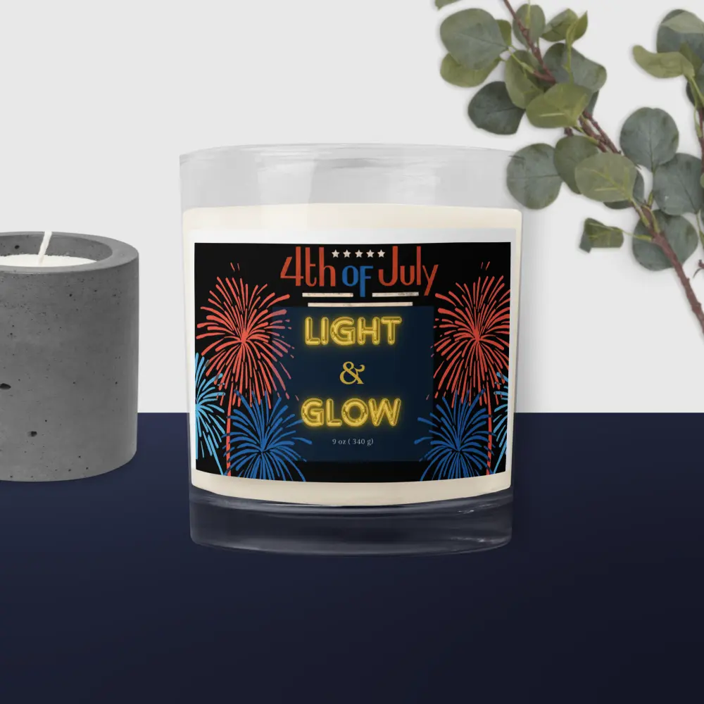 Light & Glow Glass jar soy wax candle