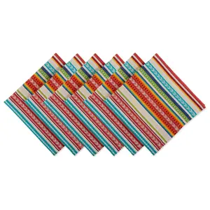 Design Imports Set/6 Baja Stripe Napkins
