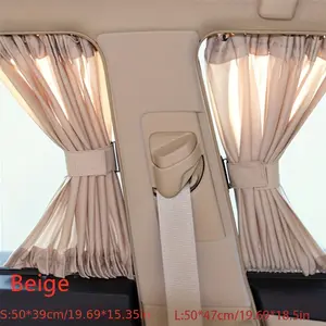 2pcs Universal Car Side Window Sun Shade Curtains – Foldable UV Protection Car Sun Visor Blinds