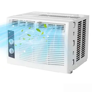 5000 BTU Window Air Conditioner, Quiet Energy Efficient AC Unit with Mechanical Controls, 7-Speed Cooling, Reusable Filter, Fast Cooling for Small Rooms Up to 150 Sq.ft, Ideal for Bedroom Office Home