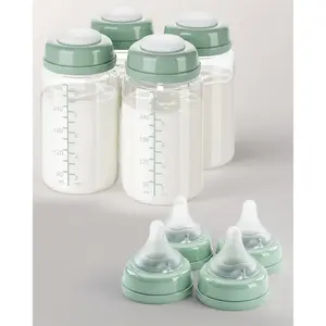 10oz Breast Milk Storage Bottle Set Compatible with Momcozy 22oz Portable Breast Milk Cooler, Breast Milk Storage Bottle Replacement Set Compatible with Spectra S1/S2/9 Plus/SG/Motif Luna