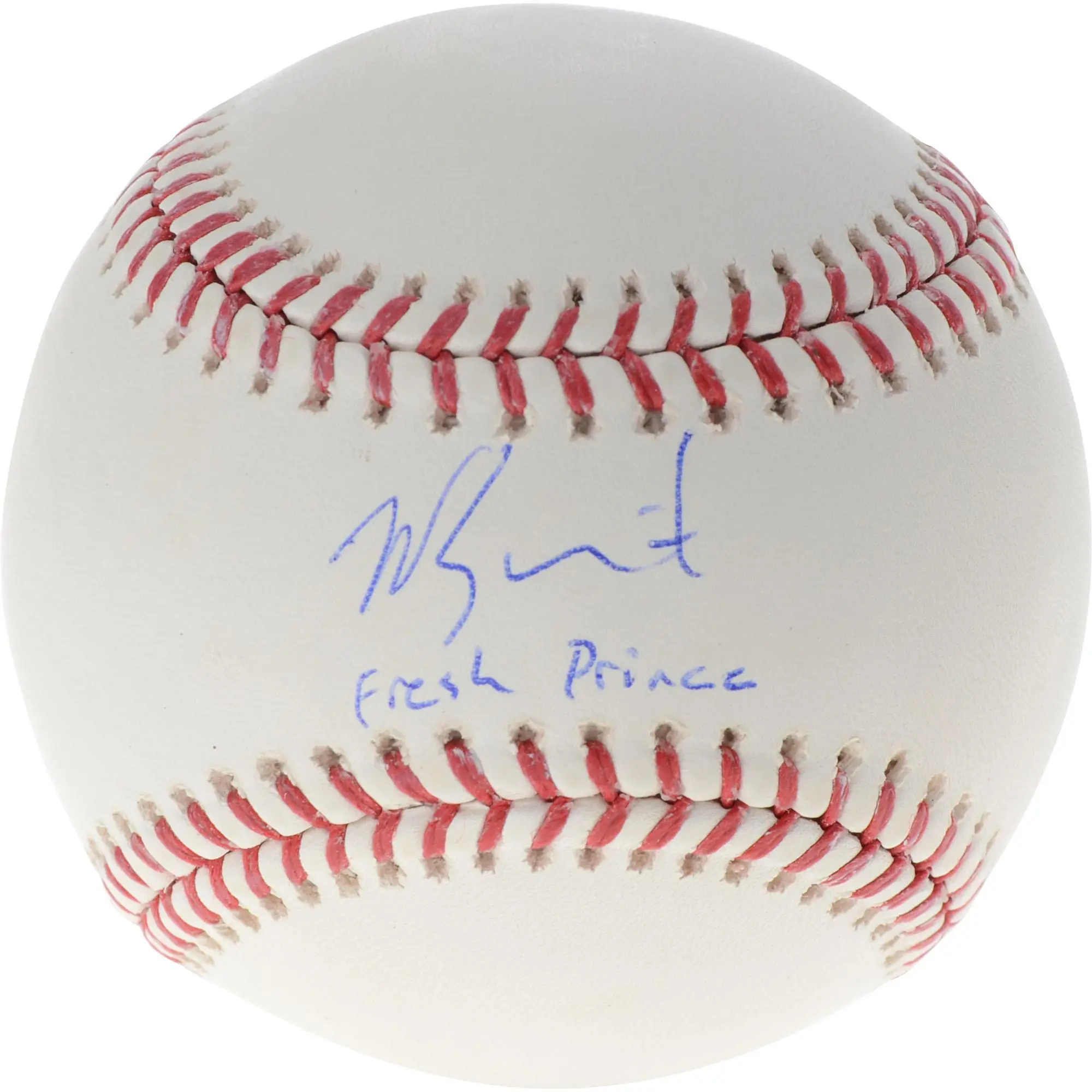 Will Smith Los Angeles Dodgers Autographed Baseball with "Fresh Prince" Inscription - Fanatics Authentic Certified