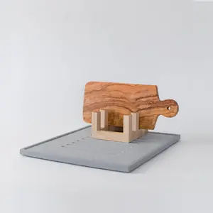 Dish Drying Stone + Cutting Board Holder
