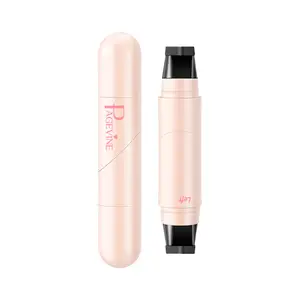 PAGE VINE 2-in-1 Eyeliner Stamp Pen - 1-Step Wing Tool for Beginners, Waterproof, Long-Lasting, Smudge-Proof, Quick-Dry with 2 Left/Right Eye Styles