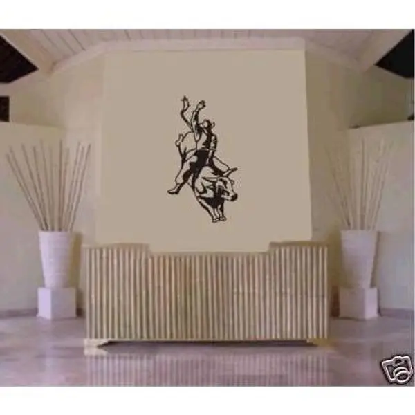 Wall Art Vinyl Decals Stickers - Bull Rider Rodeo Big