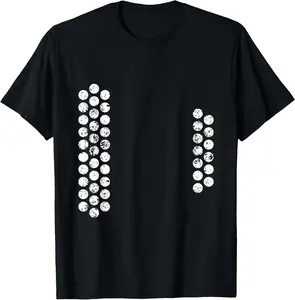 Cotton Short Sleeve Shirt, Air Accordion Music Instrument Shirt | Artist Musician Tee T-Shirt Adult size Streetwear,Menswear Casual Summer Tee,Fashion Gift