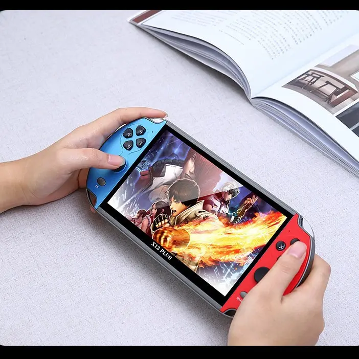 Handheld PS1 Arcade Game Console - High-Definition Large Screen, Dual Joysticks, Portable Rechargeable Player, Durable Casing, Multiple Connection Options, Easy-to-Use Menus for Kids, Parents, Road Trips, Long Flights