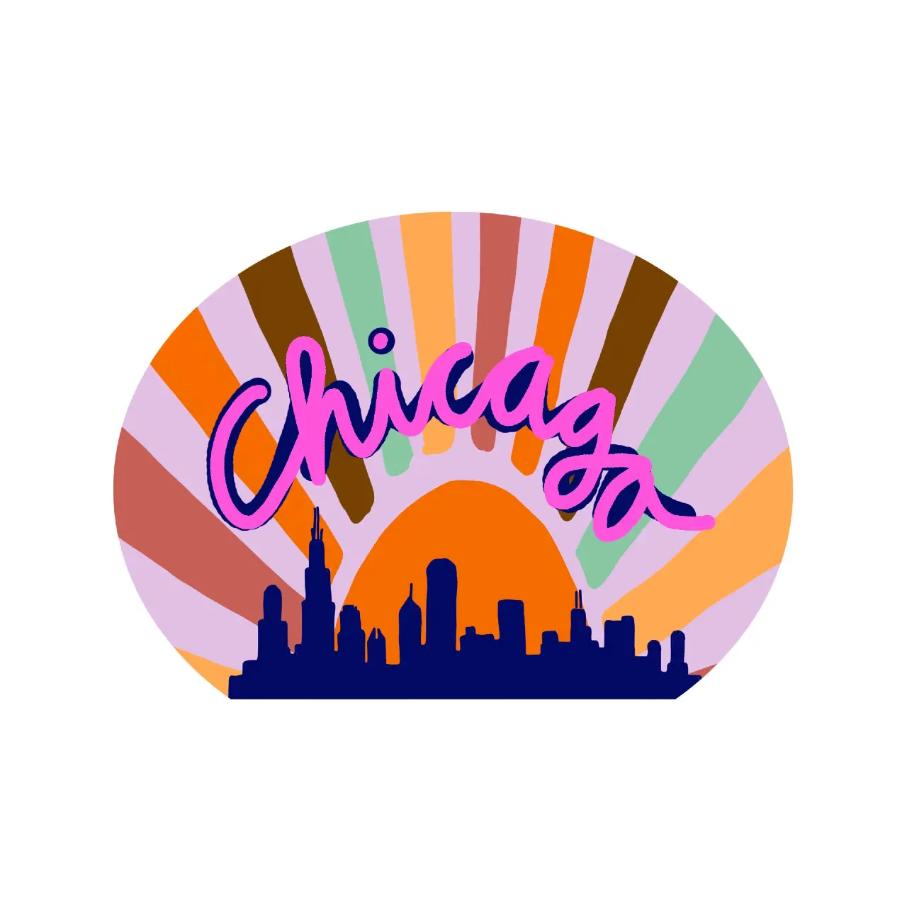 Chicago Sunrise Sticker