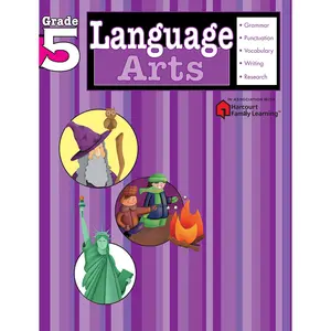 Language Arts: Grade 5 (Flash Kids Harcourt Family Learning) by Flash Kids Editors [Paperback Book]