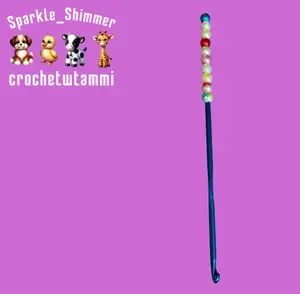Sparkle & Shimmer 4mm Crochet Hook for Amigurumi and Detail Work - Precision Stitches for Intricate Designs & Versatile Crafting