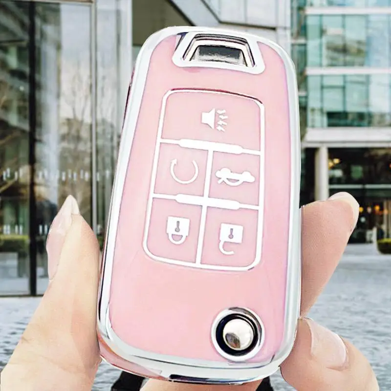 Car Key Case, TPU Soft Car Key Cover, Car Key Protector For Chevrolet, Cruze, Captiva, Epica, Malibu, Camaro, Trax, Tracker, Gift