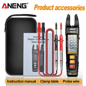 ANENG PN129 Clamp Meter for Electricians & Mechanics, U-Shaped 4000 Counts True RMS Multimeter, AC/DC Current, NCV, Resistance & Continuity Tester, Essential Tool for Home & Auto Repairs