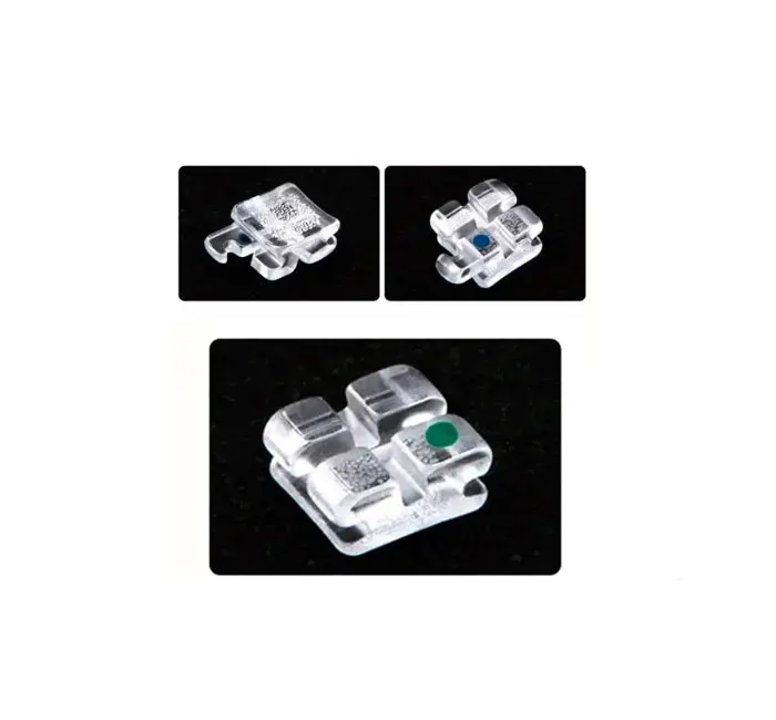 Orthodonitc Sapphire Brackets .022" W/H 3,4,5 – Sandblasted – 20 pcs