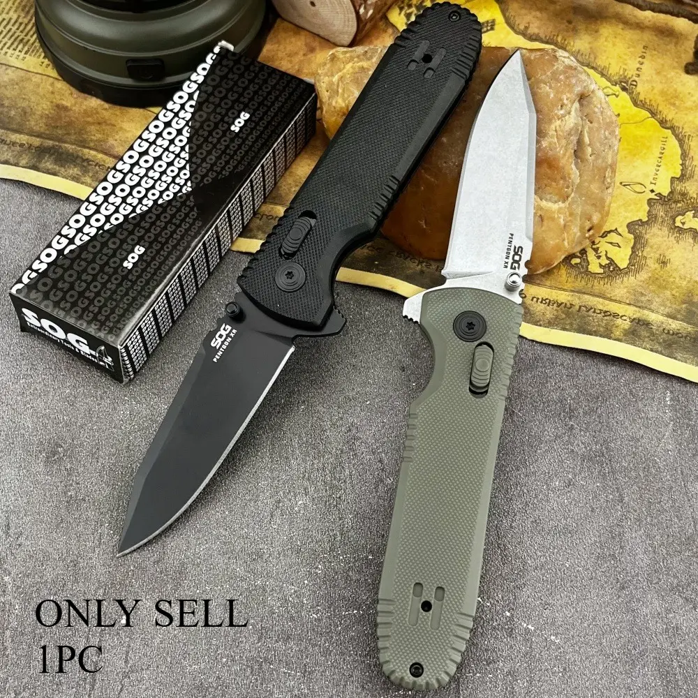 Hot Selling Pocket Folding Knife, Stainless Steel Fishing Hiking Rescue Tool, Nylon Fiber Handle, 7cr13mov Blade, Portable Camping Outdoorknife, Outdoor Survival Equipment, Outdoor Survival Gear, Survival Supplies