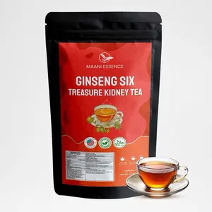 Ginseng six treasure tea formula, kidney tea , liver tea , red date tea wolf berry tea mulberry men’s tea , kidney health tea natural herbal natural blend te renal