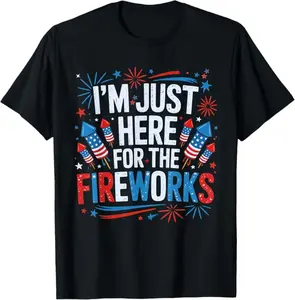 Funny Couples Fourth of July Shirts, Adult Humor 4th of July Matching Shirts for Couples, Independence Day Fireworks Tees