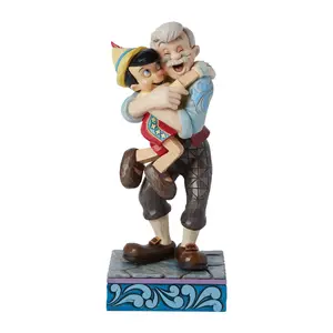 Disney Traditions Gepetto & Pinocchio Hugging Figurine