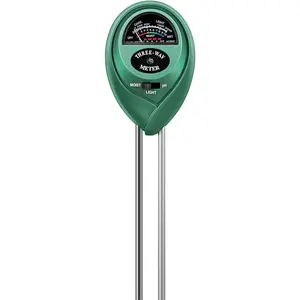 Soil Tester, 3-in-1 Plant Moisture Meter Light and PH Tester for Home, Garden, Lawn, Farm, Indoor and Outdoor Use, Promote Plants Healthy Growth