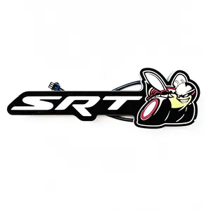RGB LED Grille Badge – SRT, Hellcat,Scat pack, (Fits Dodge Charger, Challenger, Durango, Grand Cherokee, Jeep, Ram)