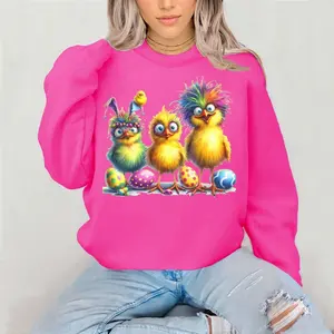 3 Crazy Chics Crewneck Sweatshirt Gildan Everyday Style Super Soft Unisex Fit Streetwear Graphic Top warm Womenswear Casual Printed Long sleeve