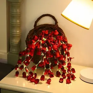 LED Lily of The Valley Bouquet 10 Artificial Plants Household Decoration Bedroom Night Light