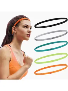 5pcs Popular elastic yoga headband, unisex stretch headband for running and fitness, hair band headband