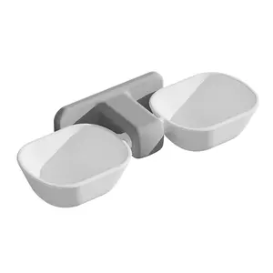 Space-Saving Cat Feeding Essential! Detachable Wall-Mounted Double Bowl |   Spill-Proof, No More Messy Floor Feeders