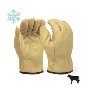 Winter Glove - Sherpa Insulated Cowhide Leather Glove, Single Pair