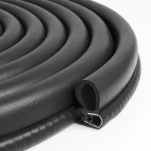 Automotive Weather Stripping Door Seal, 25 FT  Door Rubber Seal Strip Trim Seal Gasket with Side Bulb for    RVs and  Applications