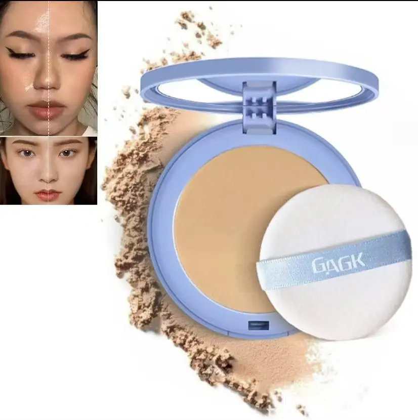 Summer Oil Control Matte Perfections PressedPowder-Waterproof Face Powder,Oil Control FacePressed Powder,Waterproof SettingPowder,Waterproof Long Lasting Finishing Powder