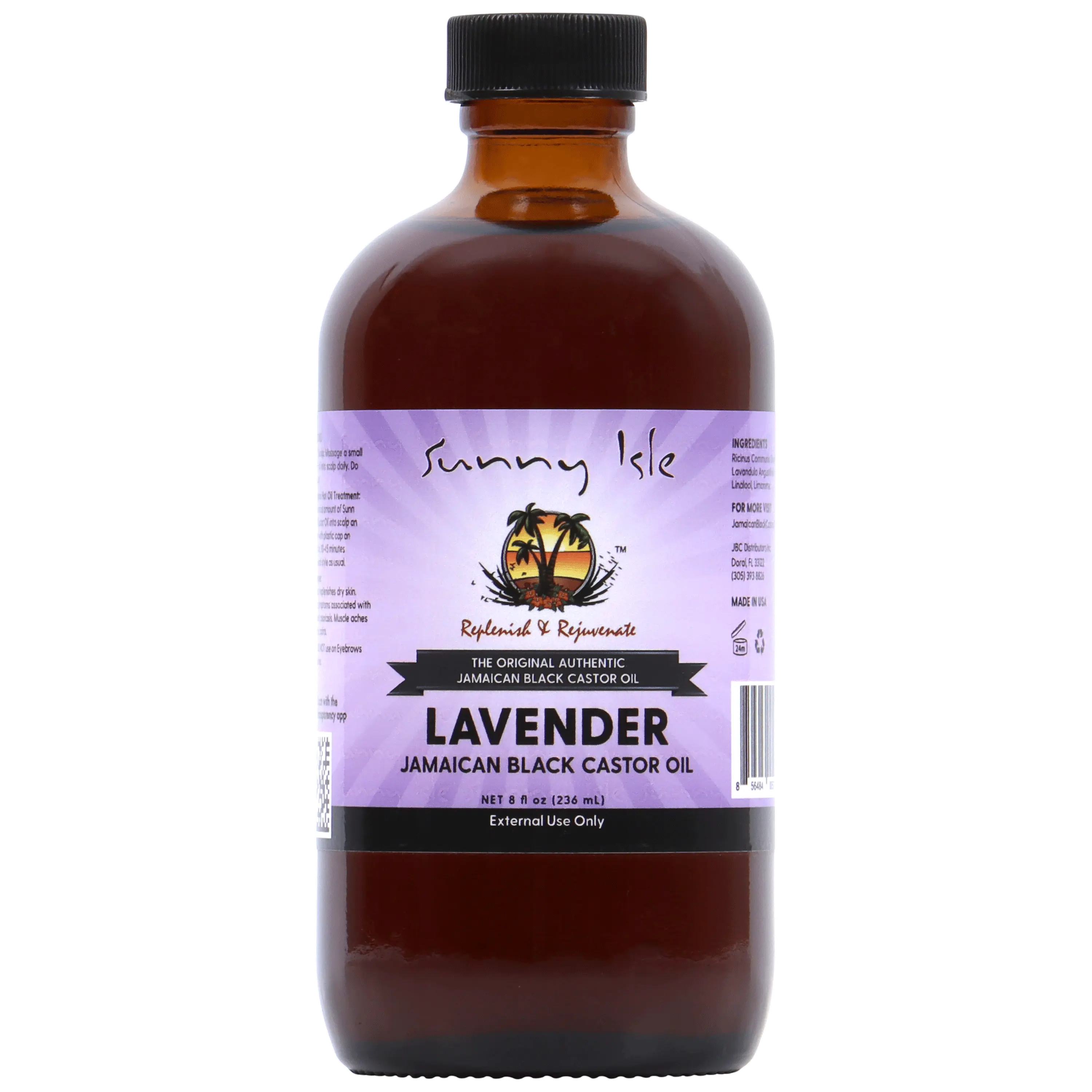 Sunny Isle Lavender Jamaican Black Castor Oil - 8oz