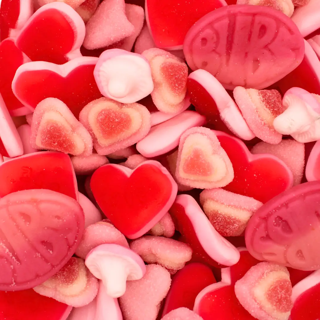 Super Soft Swedish Sweet Red Berry Mix - 1/2 Pound - Swedish Candy - Strawberry Cream - Mothers Day - Bonbon - Ideal for Gifting - All Ages - Snack Bo