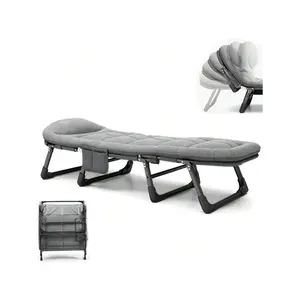 1PC/2PC Portable Folding Bed, Foldable Camping Bed, Adult Single Bed, Suitable for Indoor and Outdoor, Travel, Camping, Office Nap, Lawn.Guest folding bed,portable bed for adults,adult floor bed. Picnic Chair