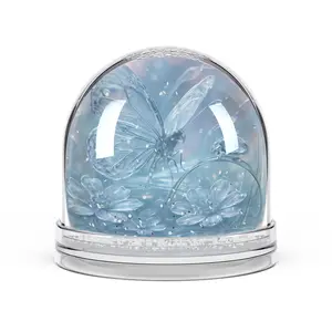 Butterfly Snow Globe Decoration, Winter Home Decor, Collectible Gift, Seasonal Centerpiece, Nature Lover Keepsake