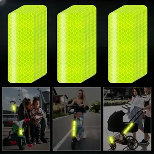 30pcs Super Bright Reflective Safety Stickers, Waterproof Fluorescent, for Cars Trucks Bikes Motorcycles, Road Safety Equipment