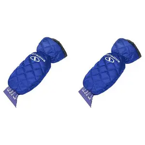 Snow Joe Fleece Gloves with Ice Scrapper - 2-pack
