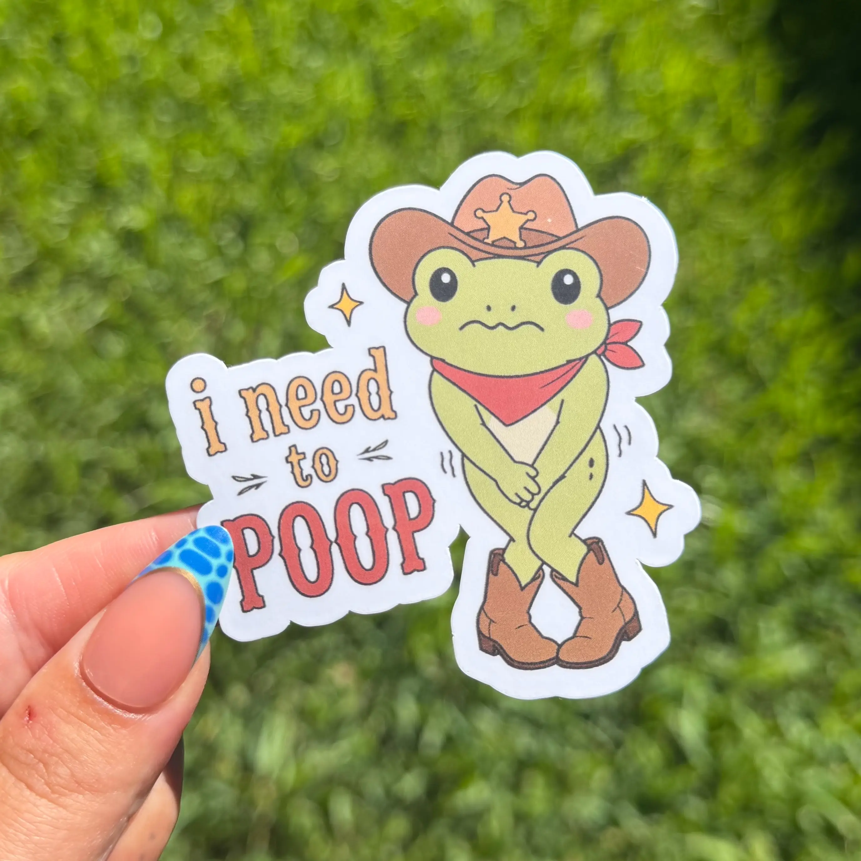 I Need to Poop Waterproof Sticker