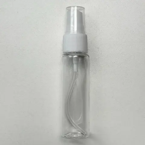 Hair Extensions & Wigs Accessory - Sleek Black Cylindrical Fine Mist Atomizer Spray Bottle, Refillable Plastic Portable Container, Compact Travel Hair Styling Topper, Single Unit